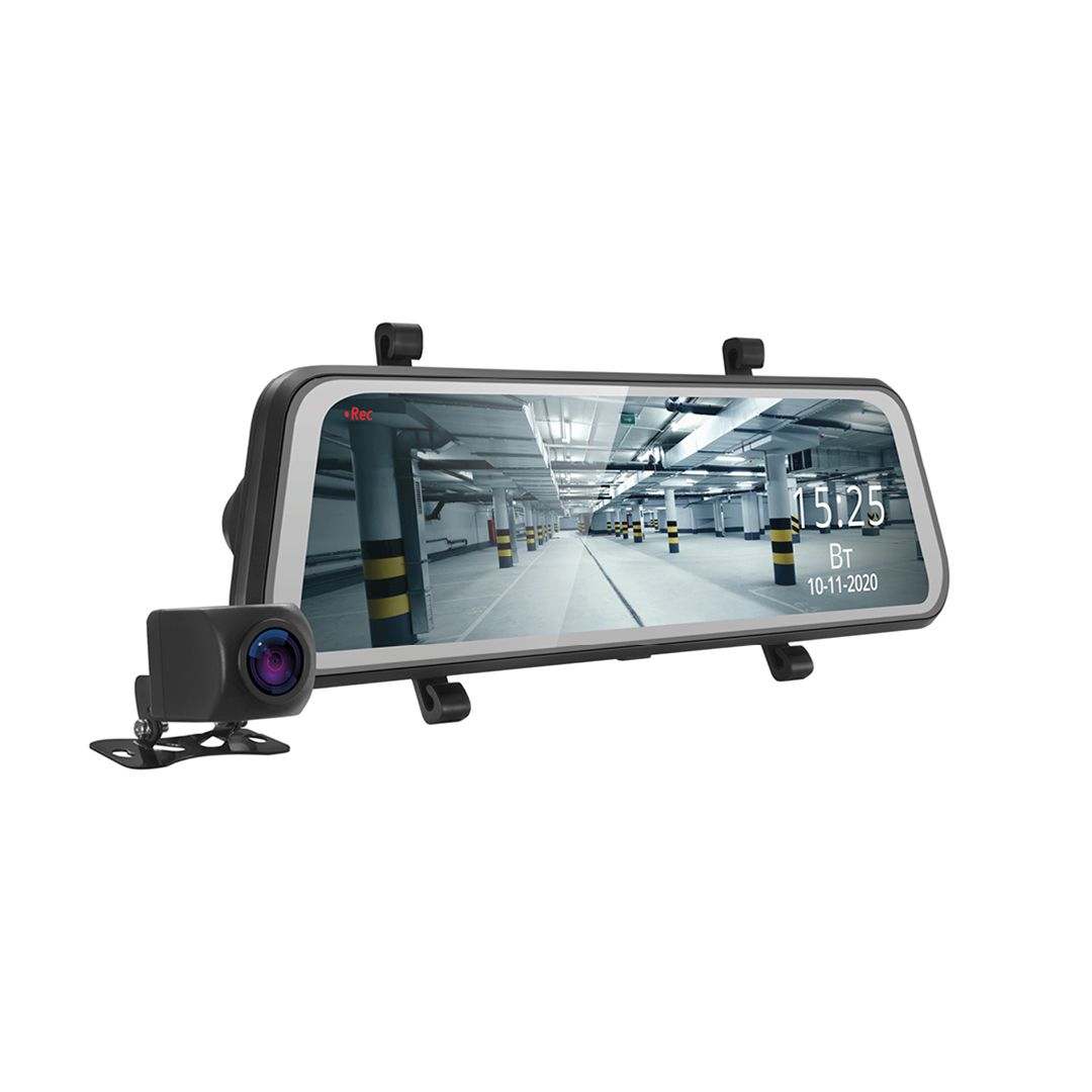 Видеорегистратор-зеркало с камерой заднего вида iBOX UltraWide GPS Dual