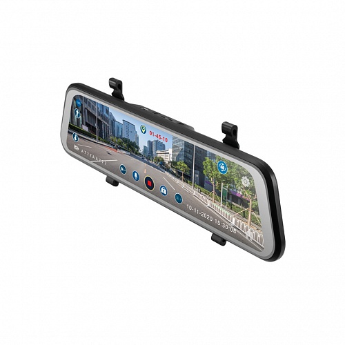 Двухканальный видеорегистратор зеркало iBOX UltraWide GPS Dual