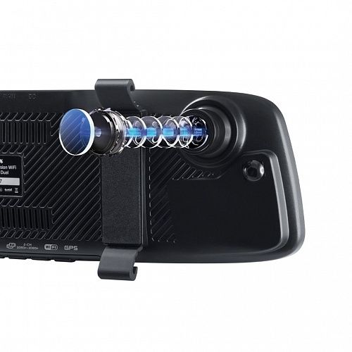 Видеорегистратор зеркало с GPS/ГЛОНАСС базой камер iBOX Rover WiFi GPS Dual + Камера заднего вида iBOX RearCam FHD11 1080p