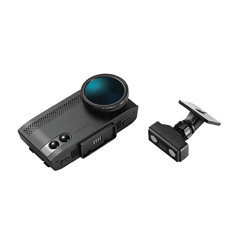 Видеорегистратор с сигнатурным радар-детектором iBOX EVO LaserVision WiFi Signature Dual + Камера заднего вида + Кабель питания для скрытого подключения S12
