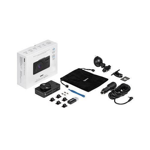 Видеорегистратор с сигнатурным радар-детектором iBOX iCON WiFi Signature + Поляризационный фильтр