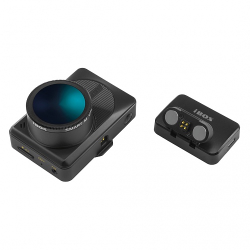Видеорегистратор с GPS/ГЛОНАСС базой камер iBOX Magnetic WiFi GPS Dual + камера заднего вида