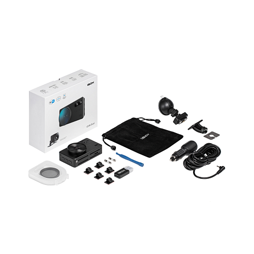 Видеорегистратор с сигнатурным радар-детектором iBOX iCON WiFi Signature Dual + Камера заднего вида RearCam iCON