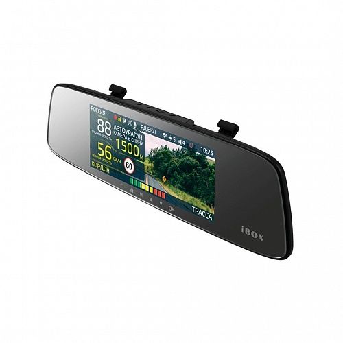 Видеорегистратор зеркало с сигнатурным радар-детектором iBOX Range LaserVision WiFi Signature Dual