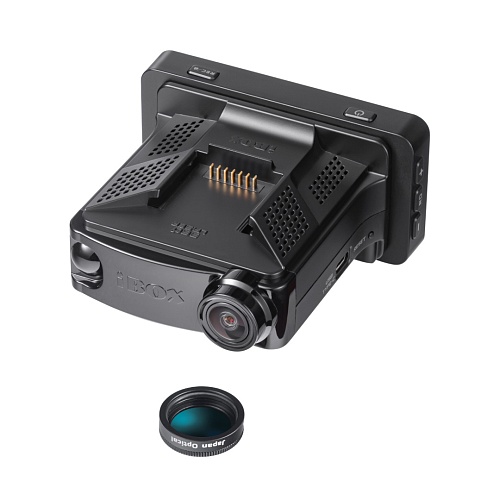 Видеорегистратор с сигнатурным радар-детектором iBOX F5 LaserScan WiFi Signature Dual + Камера заднего вида iBOX RearCam FHD1