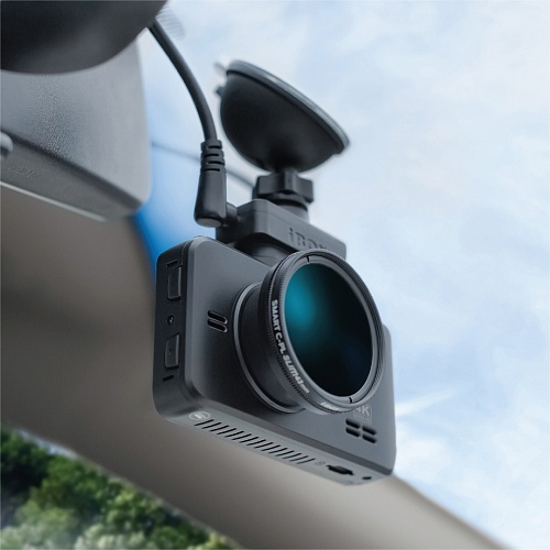 Видеорегистратор с GPS/ГЛОНАСС отслеживанием iBOX RoadScan 4K WiFi Dual + Внутрисалонная камера iBOX RearCam FHD4