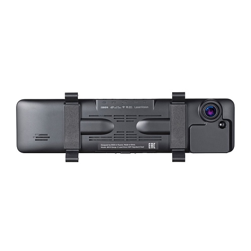 Видеорегистратор зеркало с сигнатурным радар-детектором iBOX Range 2 LaserVision WiFi Signature Dual + Камера заднего вида iBOX RearCam FHD11