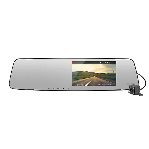 Видеорегистратор-зеркало с камерой заднего вида iBOX X-Zoom Dual
